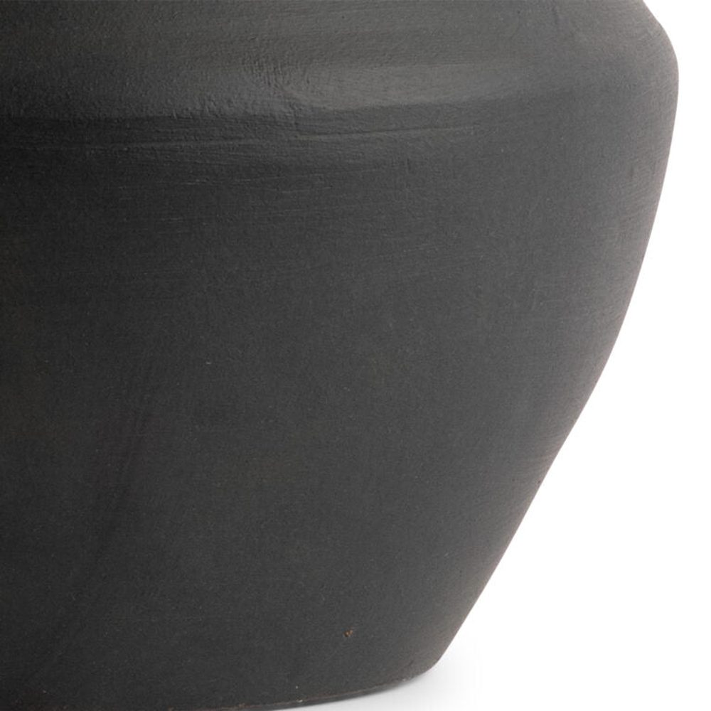 Black Ceramic Jar Lamp