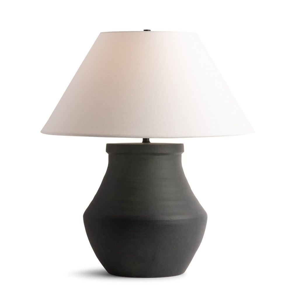 Black Ceramic Jar Lamp