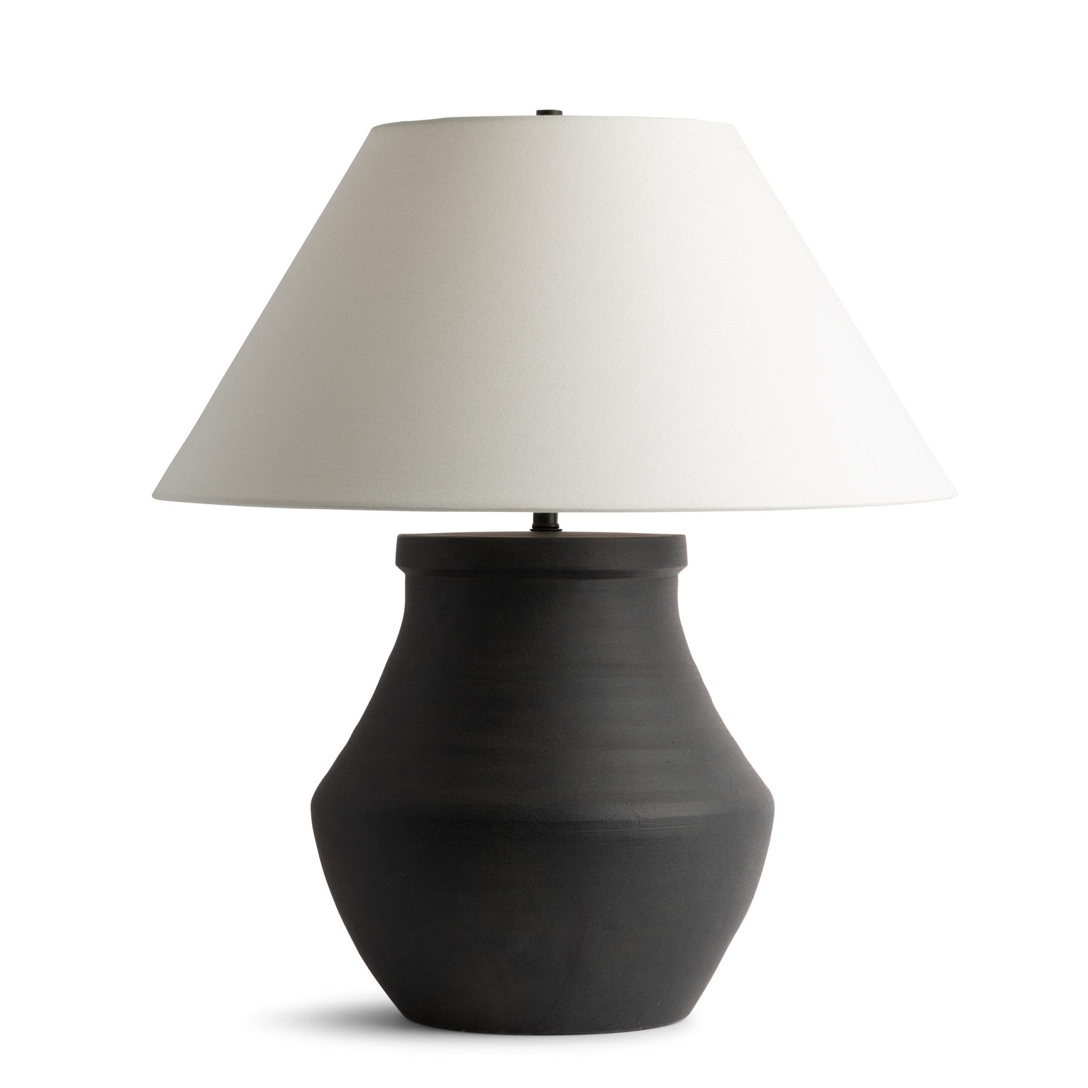 Black Ceramic Jar Lamp
