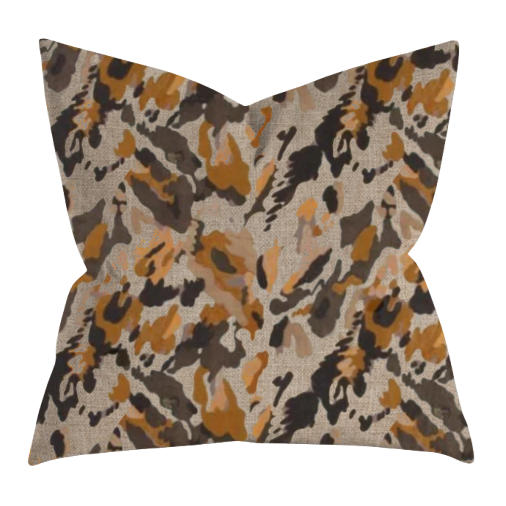 20" Fall Patterned Down Filled Throw Pillow