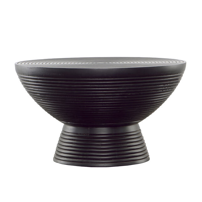 28" Dark Round Coffee Table