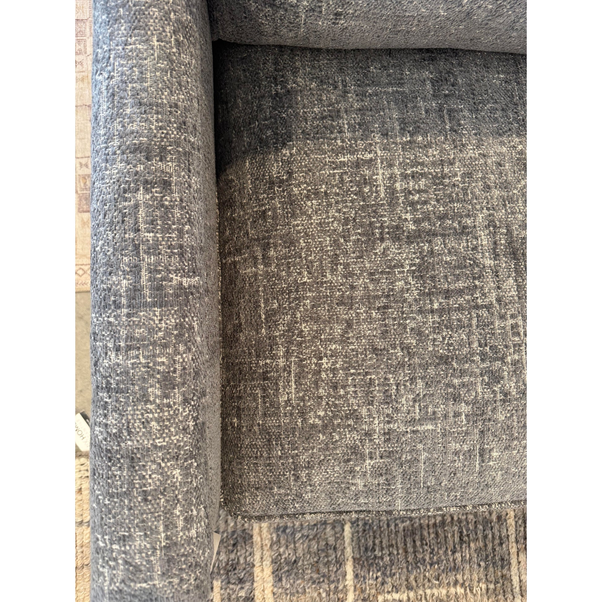 Custom Thin Rounded Arm Accent Chair