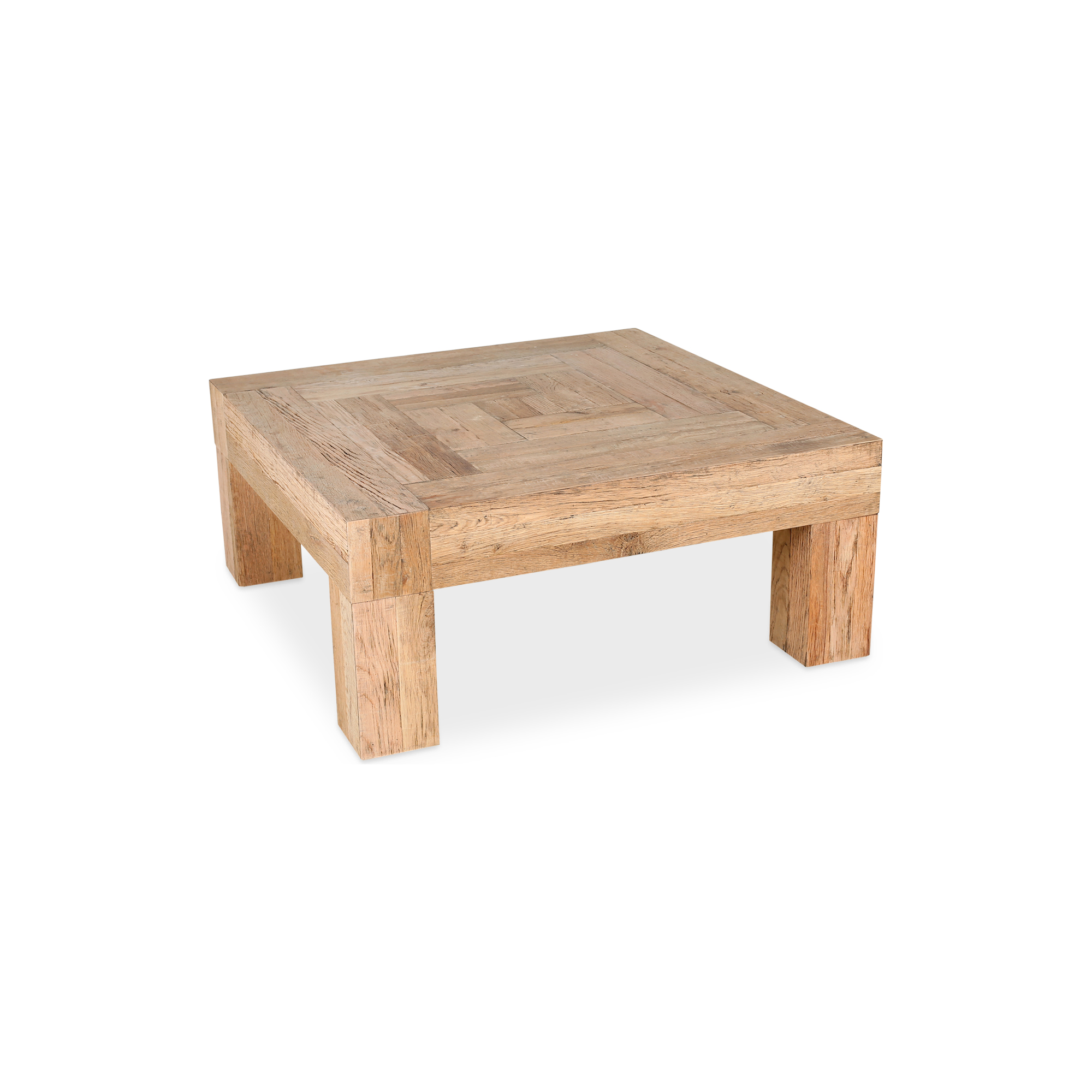 39.5" Solid Oak Coffee Table