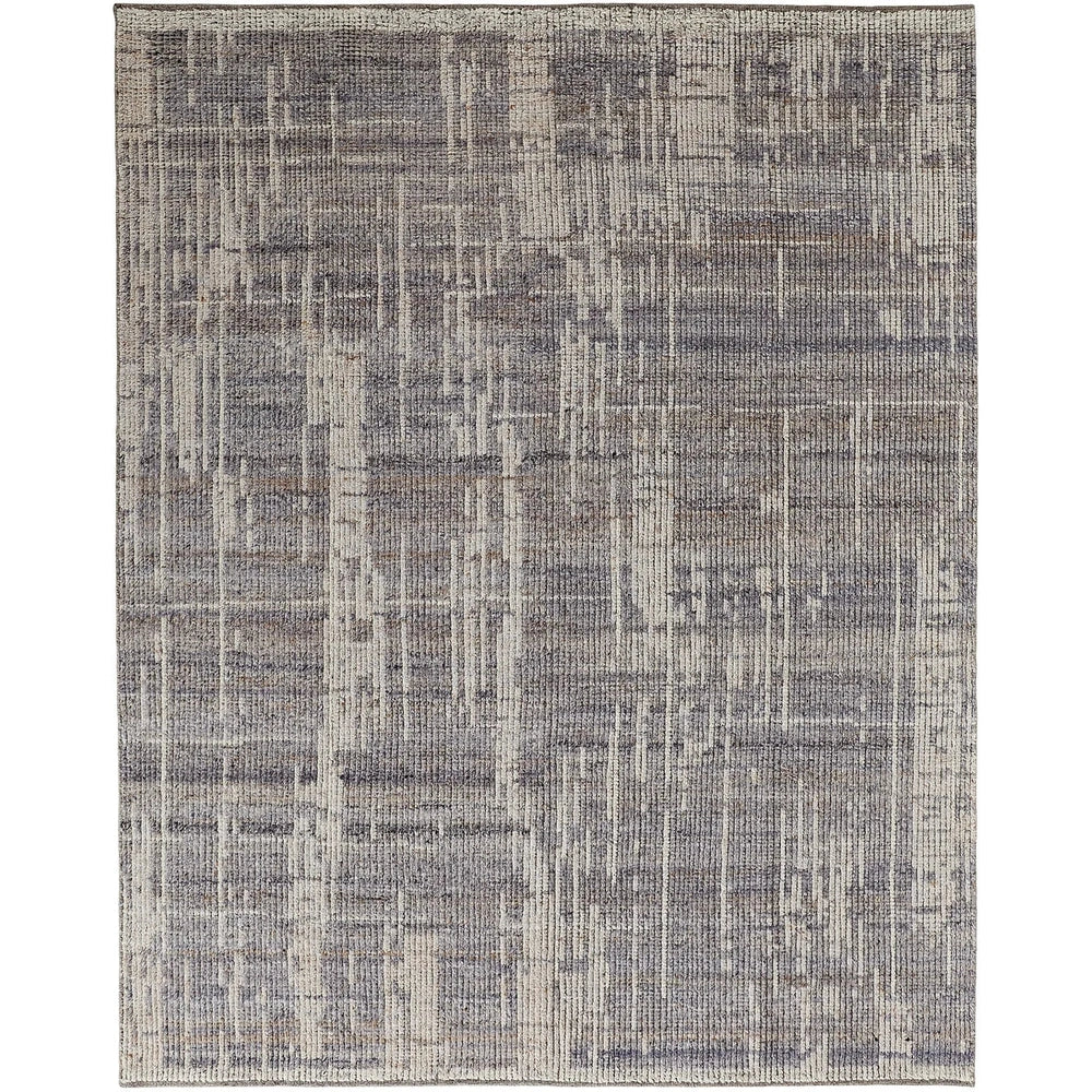 8'6" x 11'6" Grey-Multicolor Wool Rug - Mix Home Mercantile