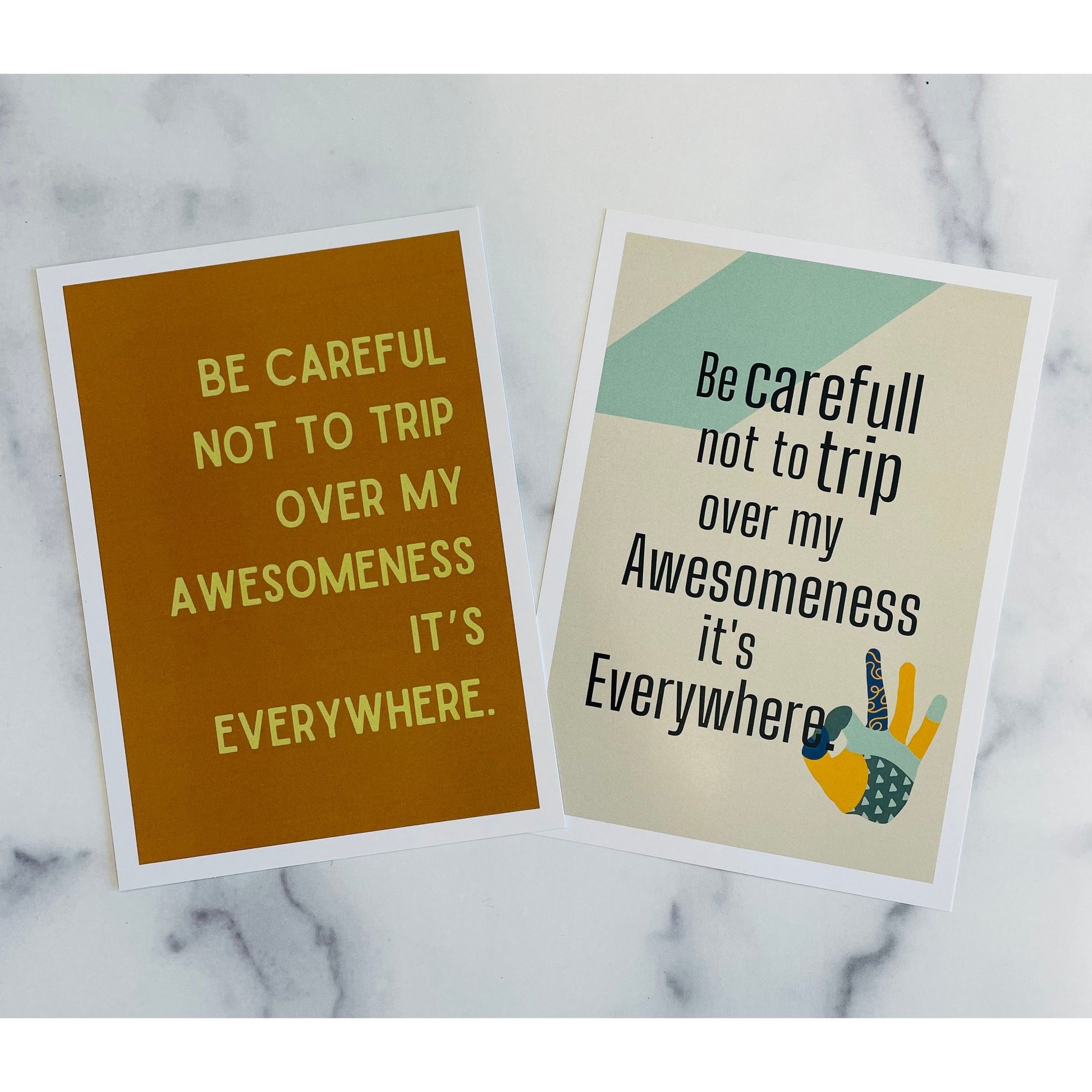 5x7" Funny Life Postcard Prints - Mix Home Mercantile