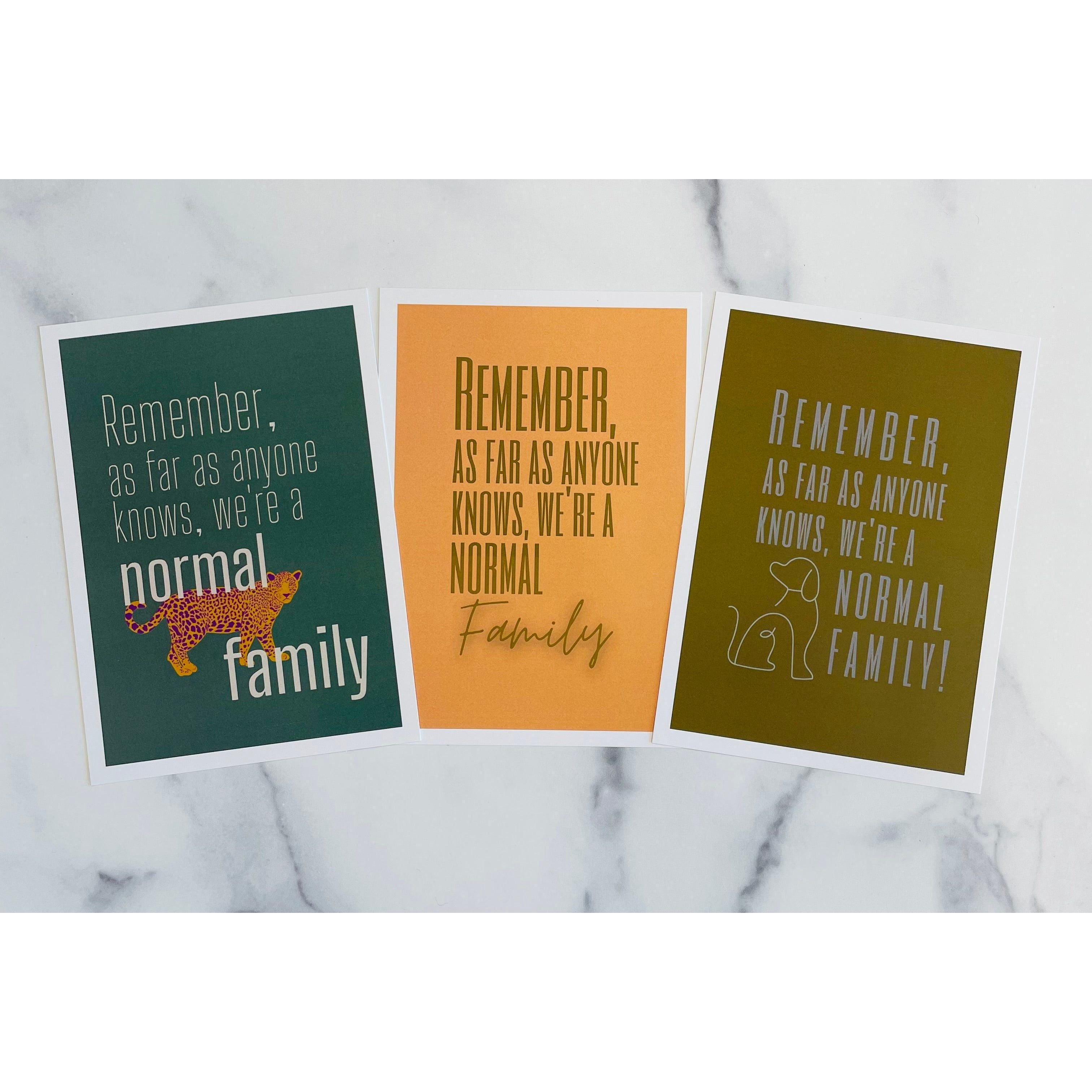 5x7" Funny Life Postcard Prints - Mix Home Mercantile
