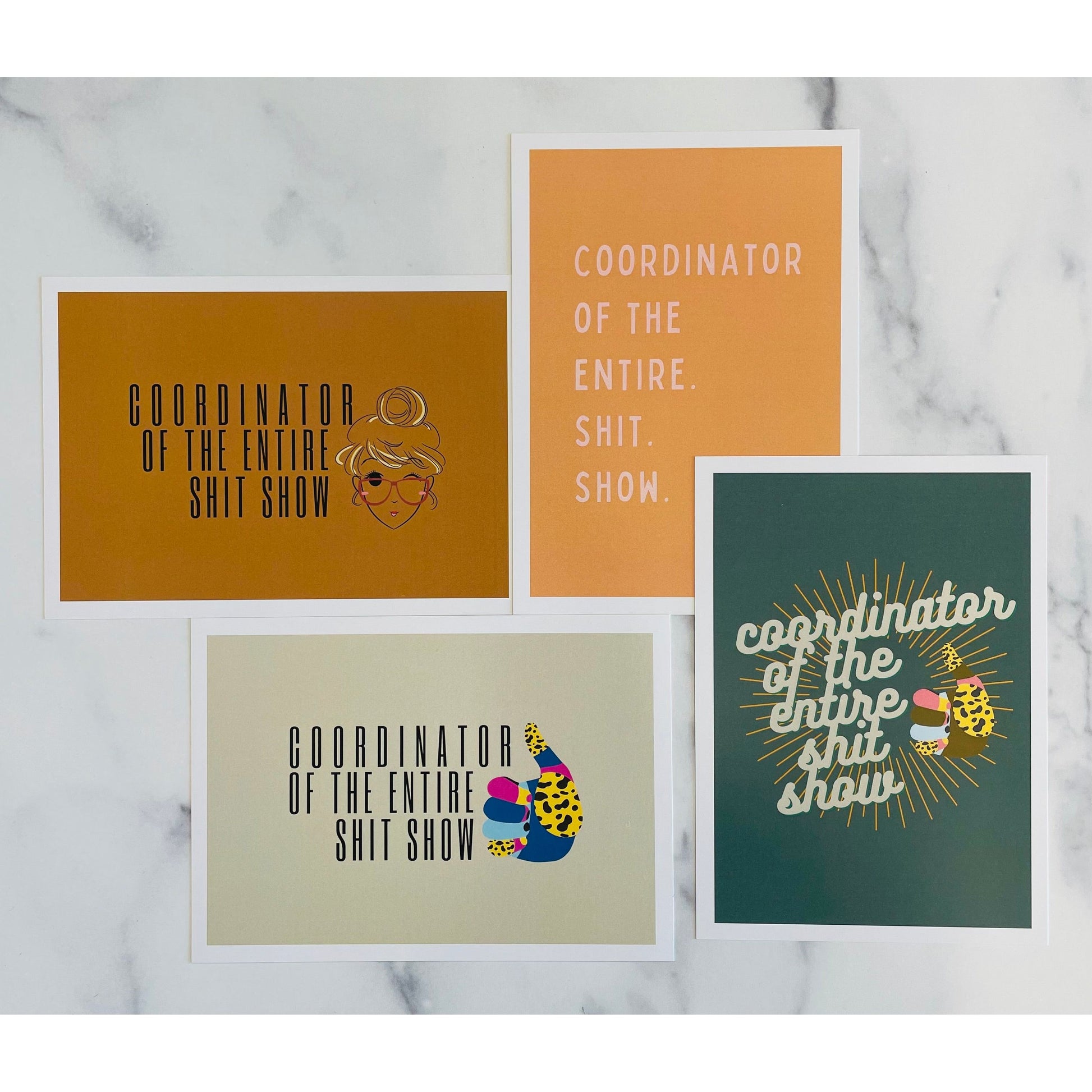 5x7" Funny Life Postcard Prints - Mix Home Mercantile