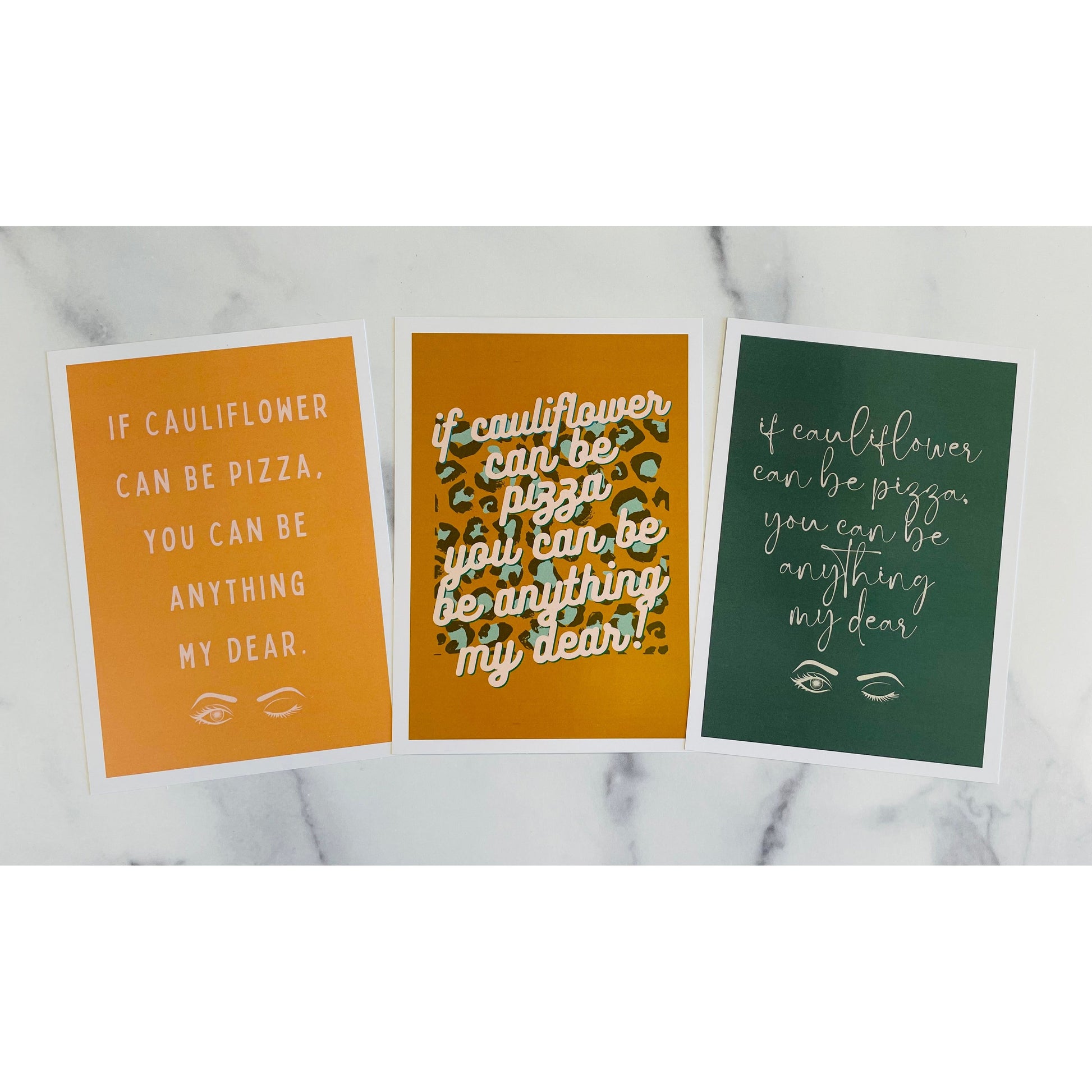 5x7" Funny Life Postcard Prints - Mix Home Mercantile