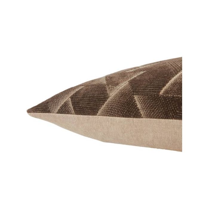 22" Brown Art Deco Pillow - Mix Home Mercantile