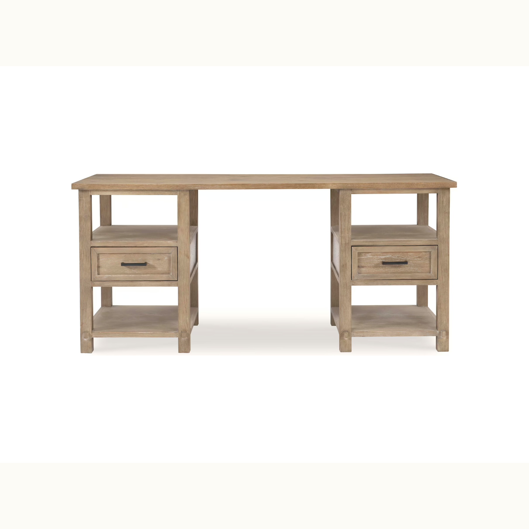 66" Desk with Open Shelving