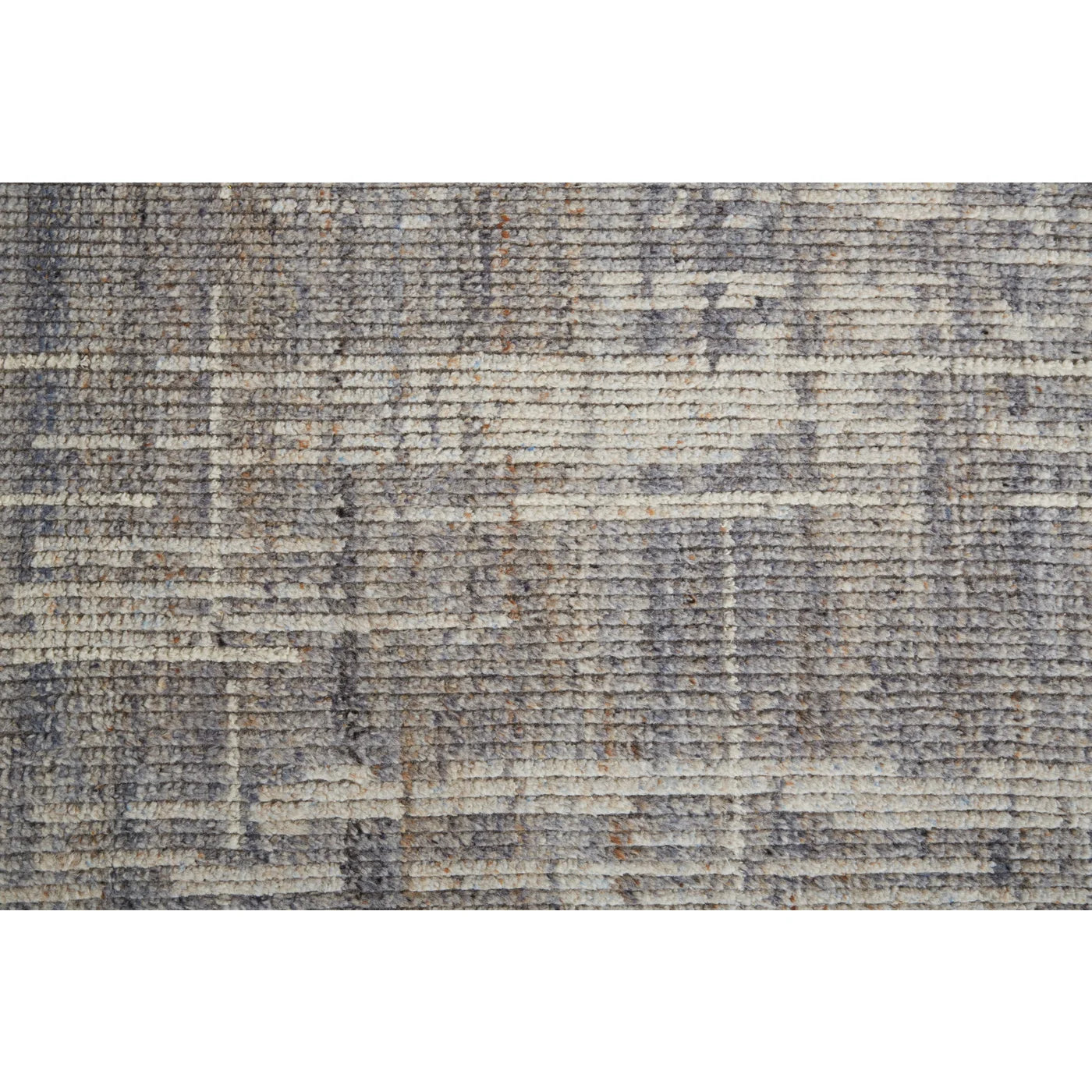 8'6" x 11'6" Grey-Multicolor Wool Rug - Mix Home Mercantile