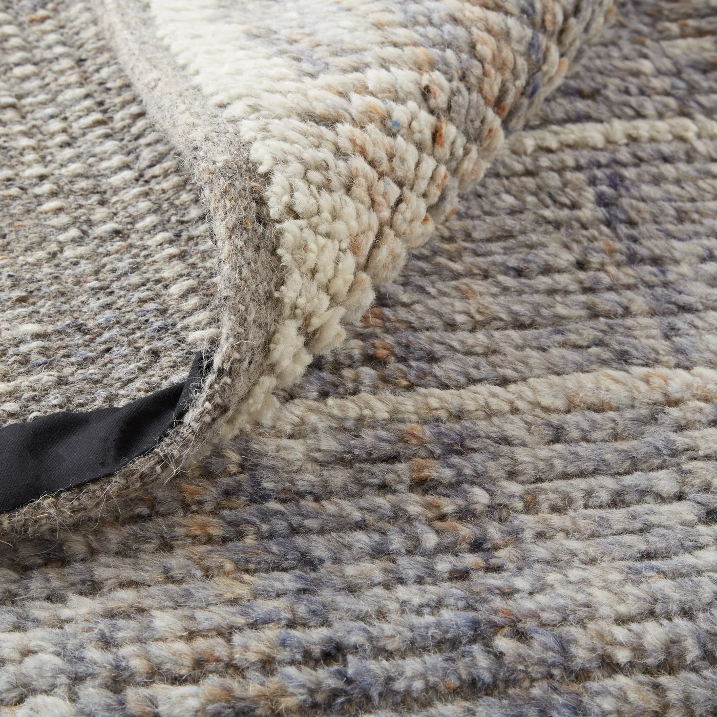 8'6" x 11'6" Grey-Multicolor Wool Rug - Mix Home Mercantile