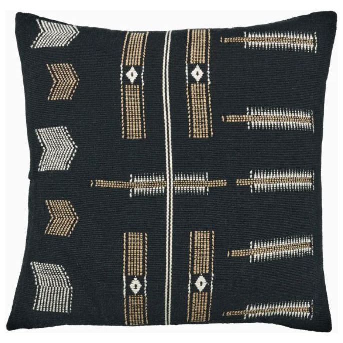 Tribal Pattern Black 18x18" - Mix Home Mercantile