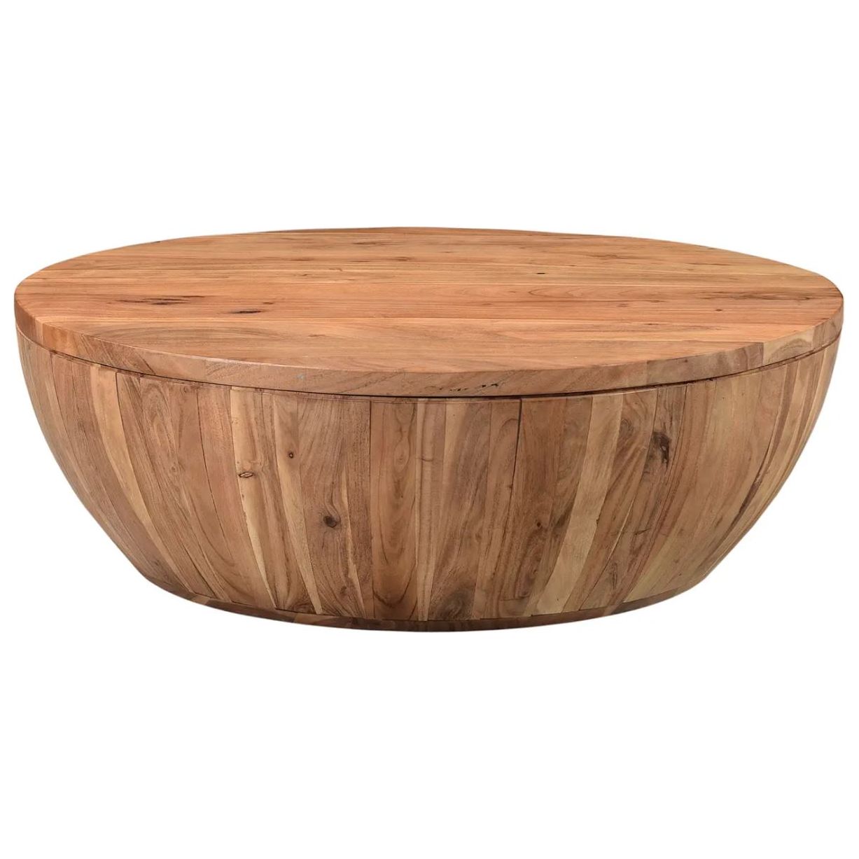 35.5" Round Storage Coffee Table