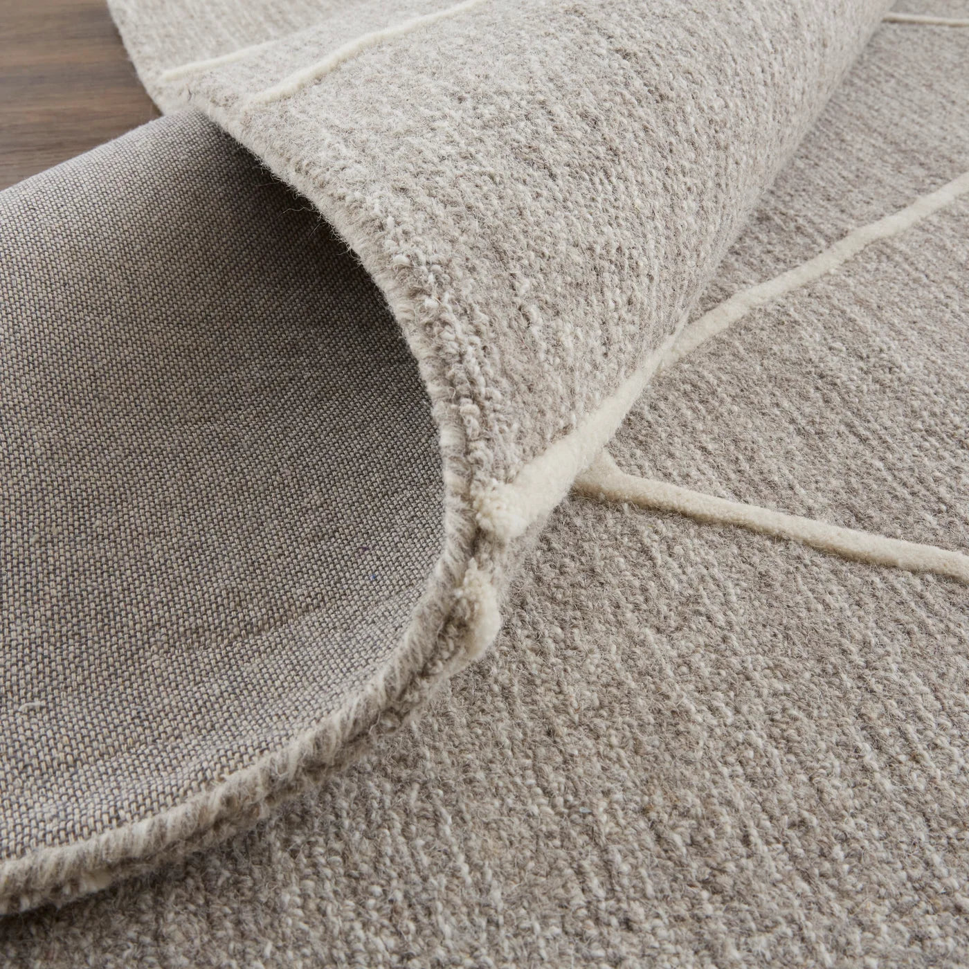 12'x15' Gray-Ivory Wool Rug - Mix Home Mercantile