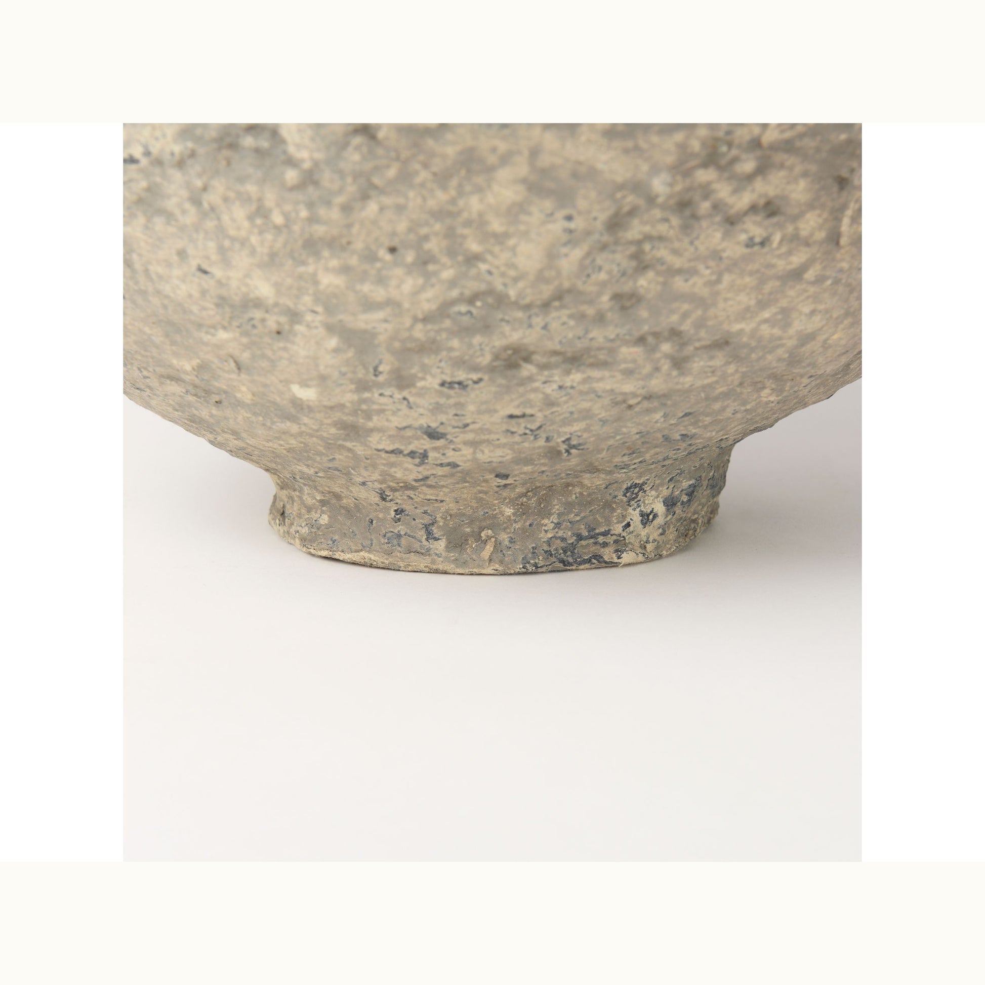 Gray Paper Mache Bowl