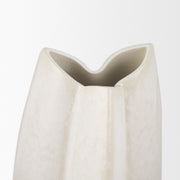 Large Off White / Tan Ceramic Vase