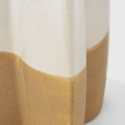 Large Off White / Tan Ceramic Vase
