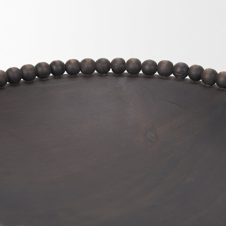 Dark Brown Wood Bowl