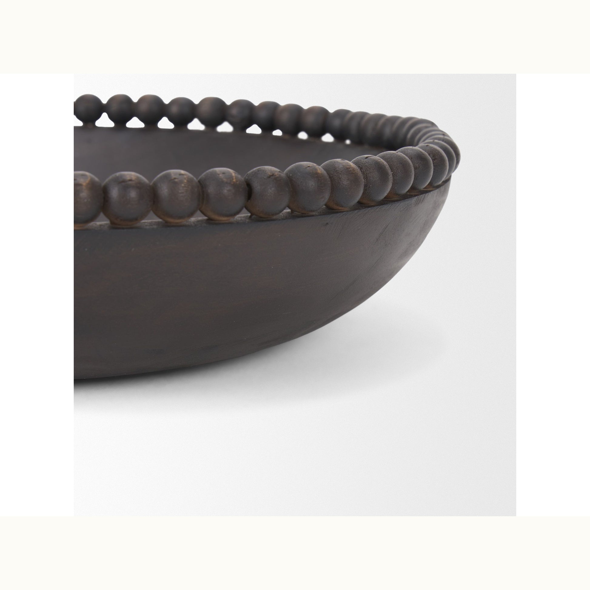 Dark Brown Wood Bowl