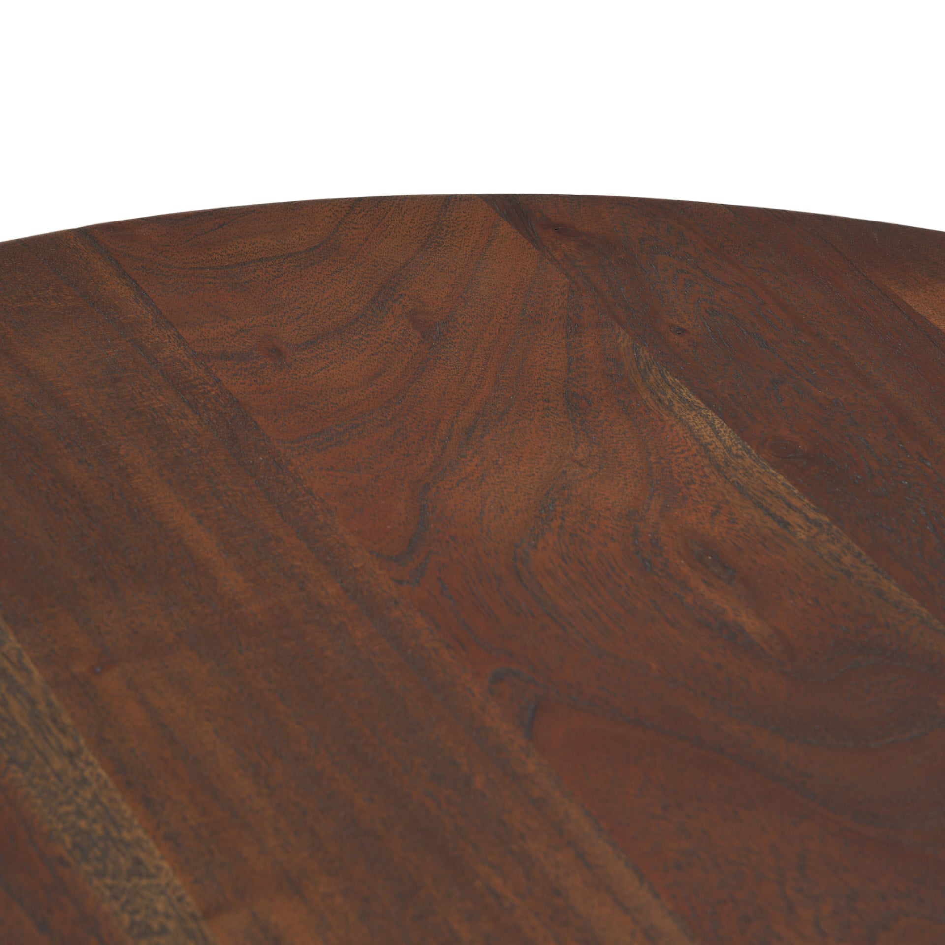 Medium Brown Wood Pedestal Table