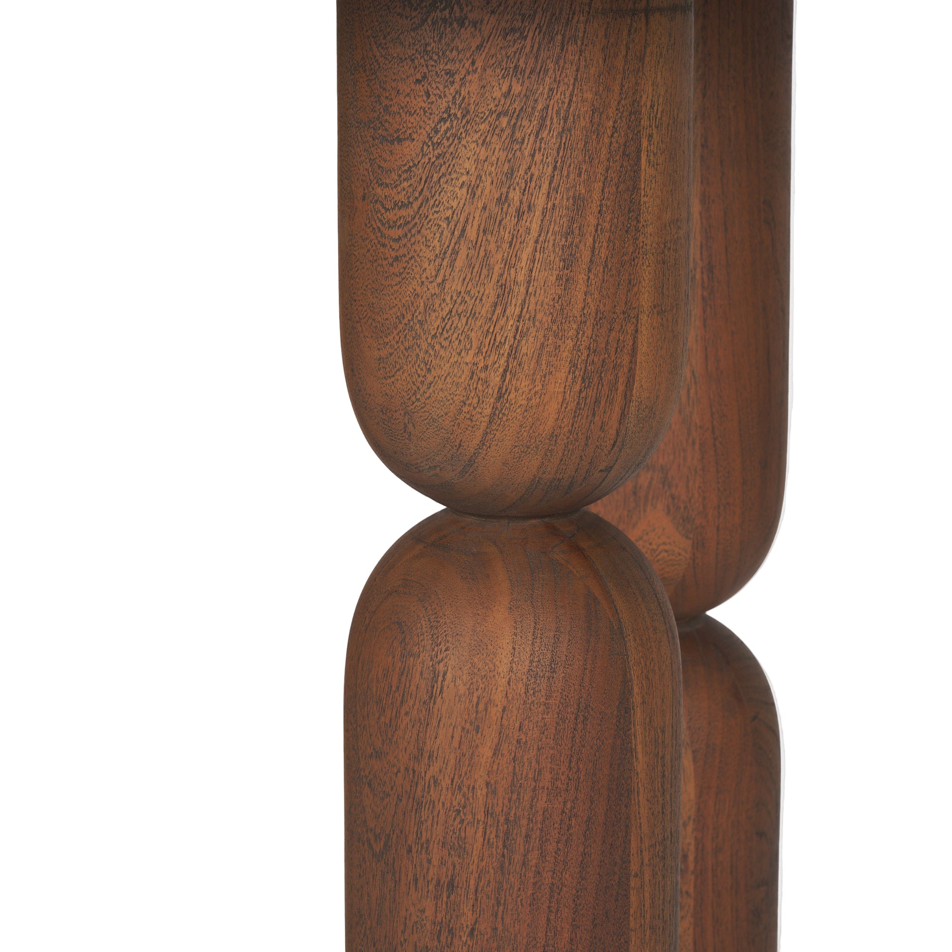 Medium Brown Wood Pedestal Table