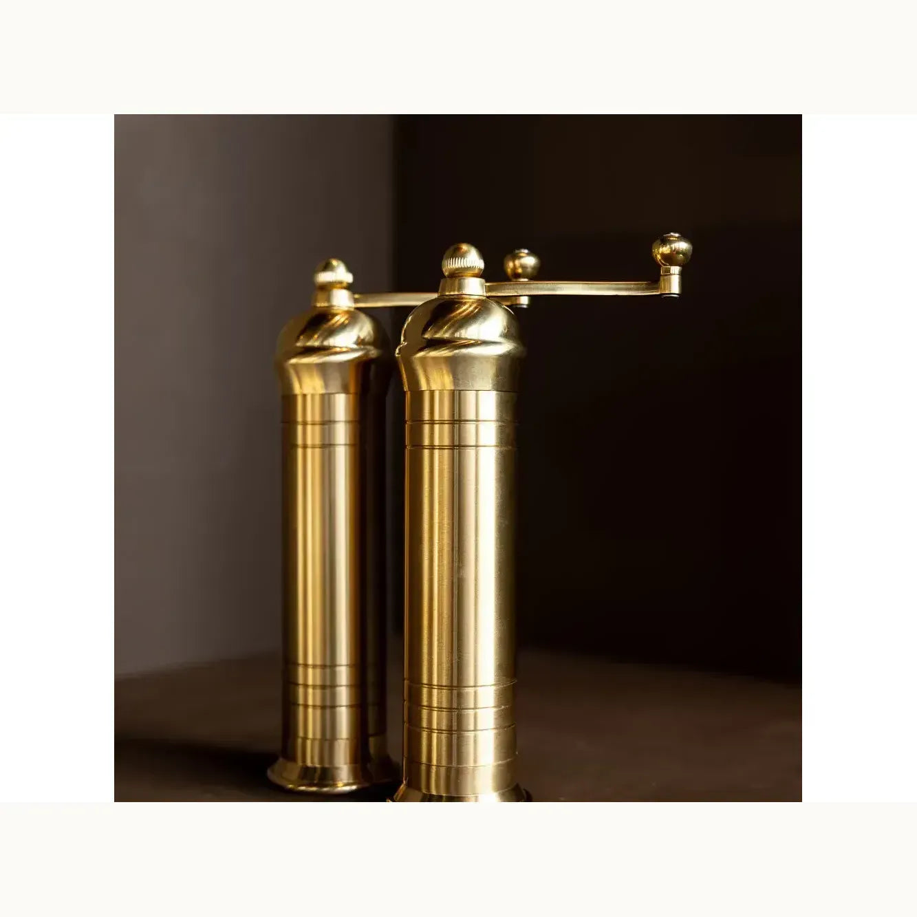 Brass 9" Salt and Pepper Grinders