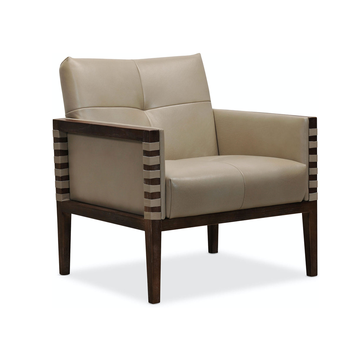 Carverdale Leather Club Chair, Maddie Taupe