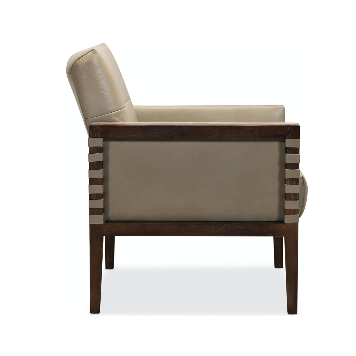 Carverdale Leather Club Chair, Maddie Taupe