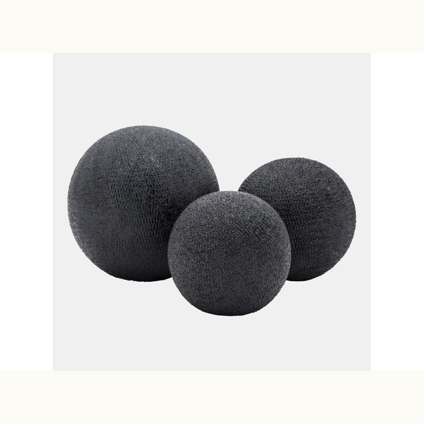 Black Textured Ceramic Orbs