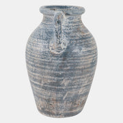 Blue/White Terracotta Vase
