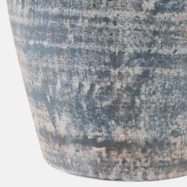Blue/White Terracotta Vase
