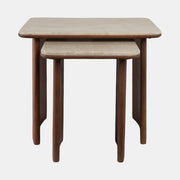 Travertine Nested Side Tables