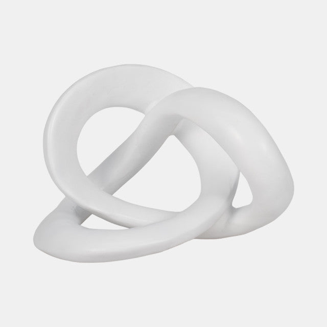 White Sculpted Knot