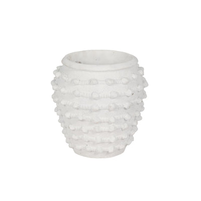 White Woven Knot Planter