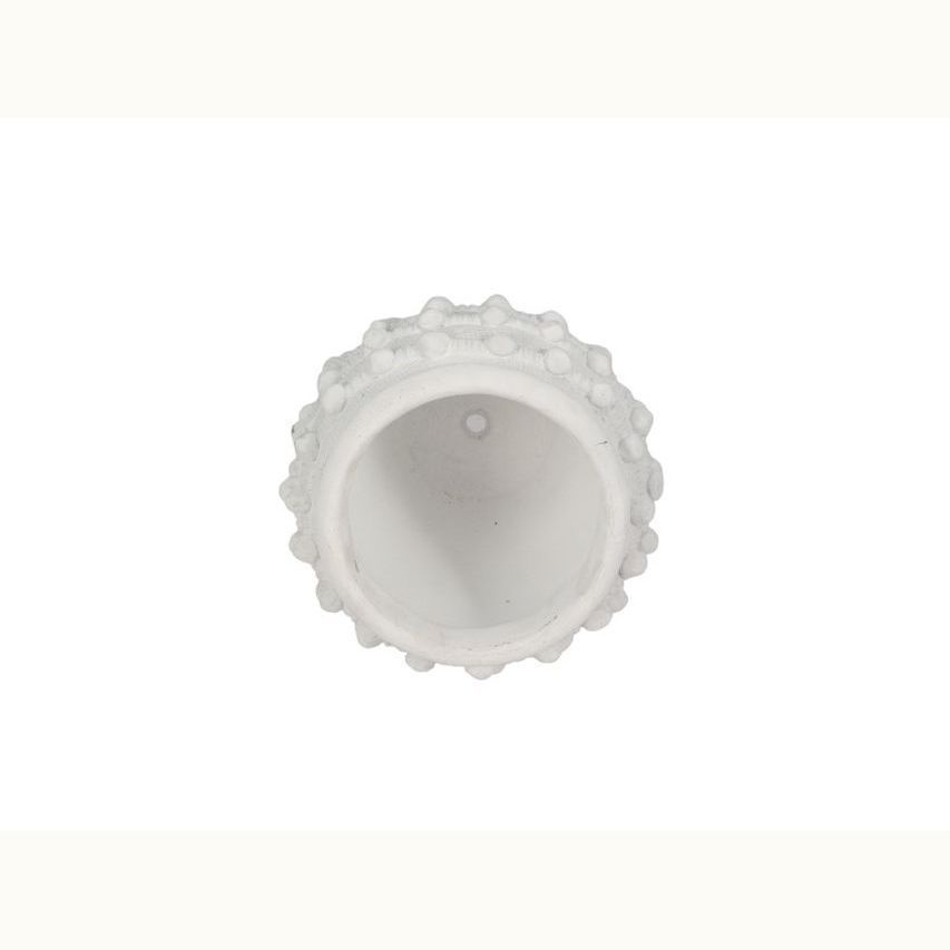 White Woven Knot Planter