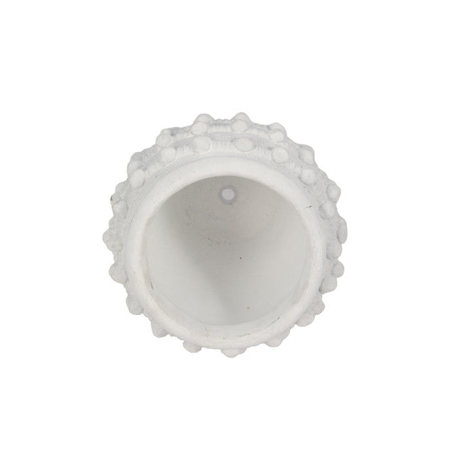 White Woven Knot Planter