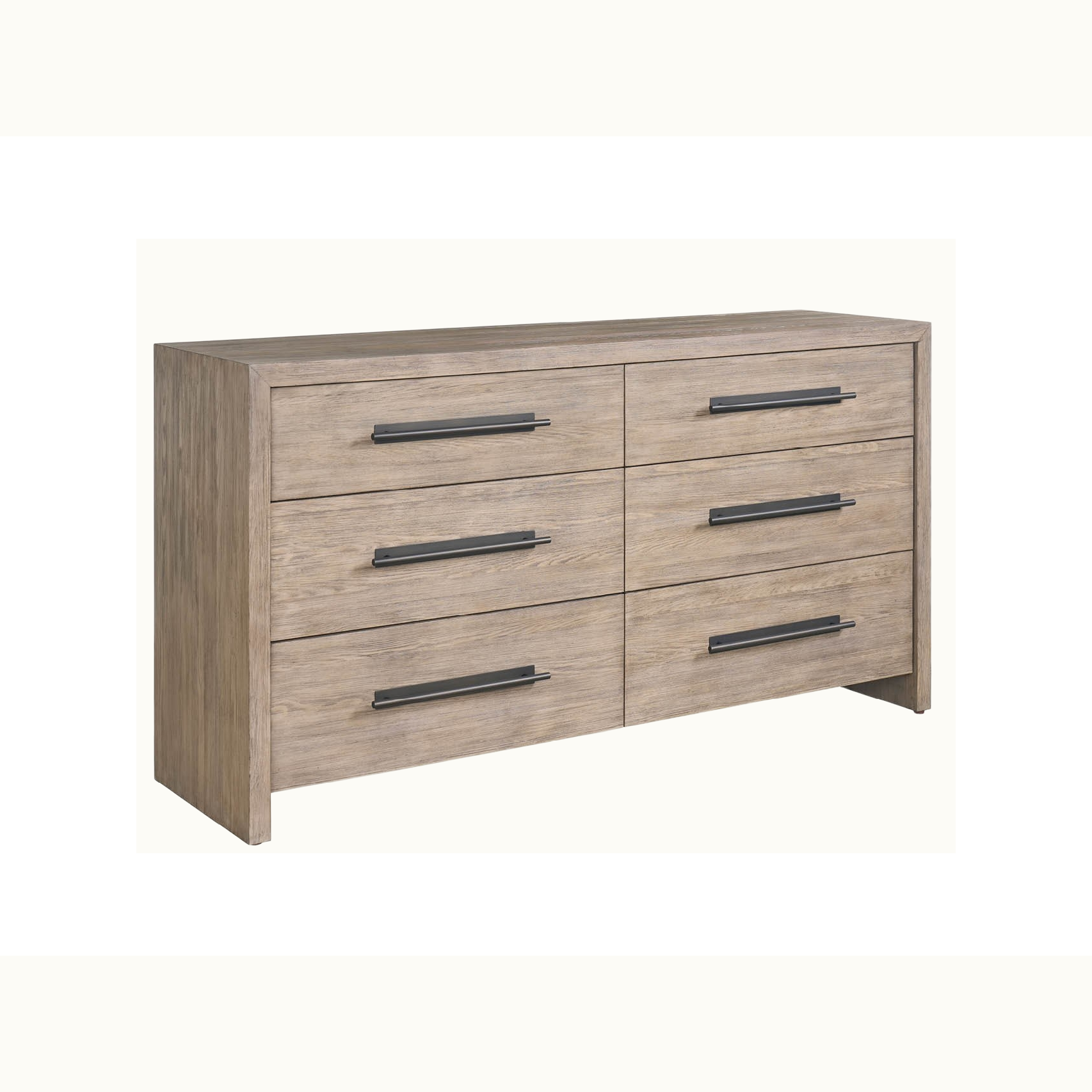 68" Warm Brown 6 Drawer Dresser