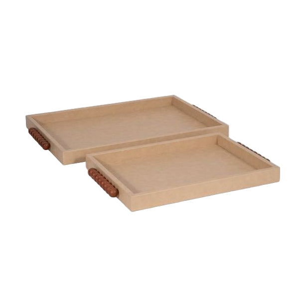 Ivory Beaded Handle Tray