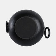 Metal Pedestal Bowl With Ring Handles