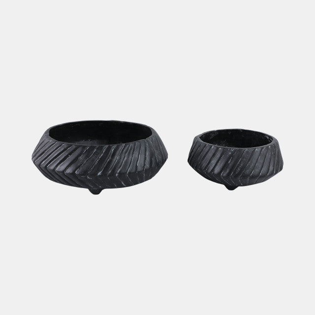 Black Tapered Bowls