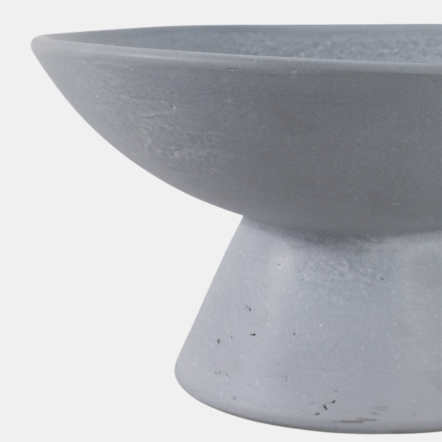 Blue Terracotta Pedestal Bowl