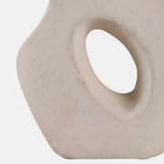 White Paper Mache Squiggle Sculpture