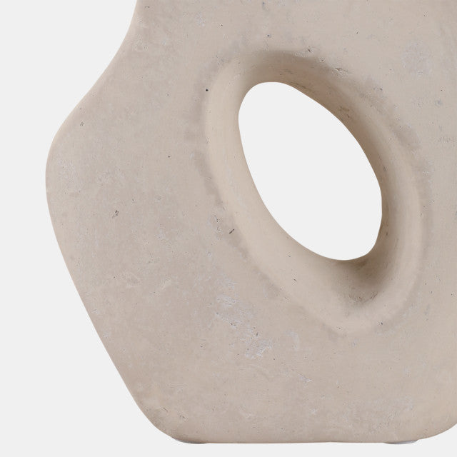 White Paper Mache Squiggle Sculpture