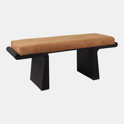 Suede Modern Bench