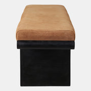 Suede Modern Bench