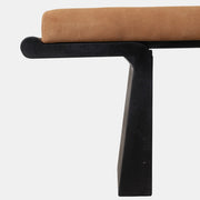 Suede Modern Bench