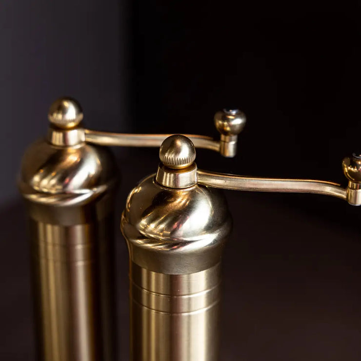Brass 9" Salt and Pepper Grinders