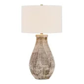 Stone Gray Ceramic Table Lamp