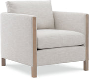 Rounded Back Upholstered Arm Chair